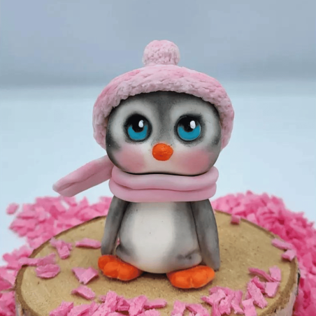 Pasta de azúcar para modelar pingüinos