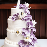 flores de pasta de goma moradas