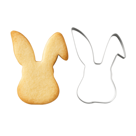 Cortador de galletas con forma de cabeza de conejo