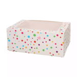 Juego de 3 cajas para cupcakes con lunares