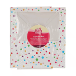 Juego de 3 cajas para cupcakes con lunares