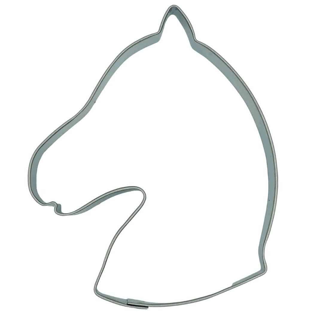 Cortador de galletas cabeza de caballo 8 cm