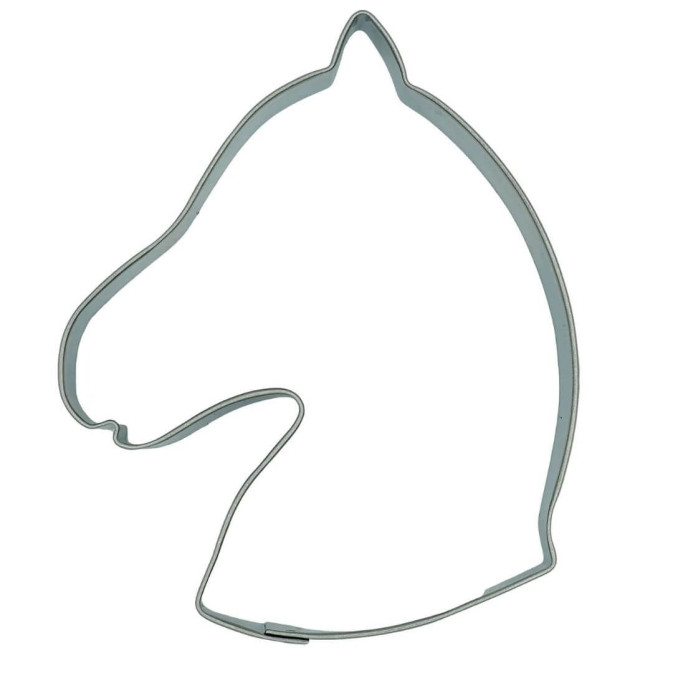 Cortador de galletas cabeza de caballo 8 cm