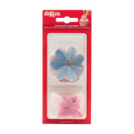 Decoraciones comestibles de flores y mariposas