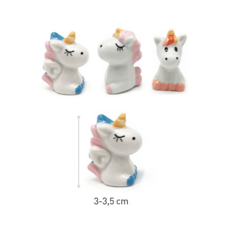 Figuras de unicornio - frijoles para roscón de reyes