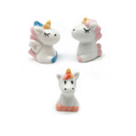 Juego de 3 figuras de unicornio para tarta