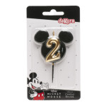 Vela para pastel del segundo cumpleaños de Mickey Mouse