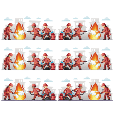 contorno de pastel de bombero comestible