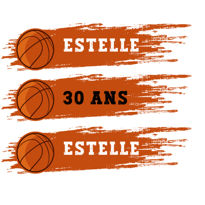 Borde personalizable para tartas de baloncesto