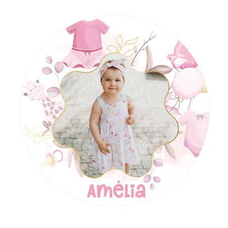 Foto comestible Baby Rose 24 cm para personalizar