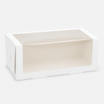 caja de tronco de navidad con ventana