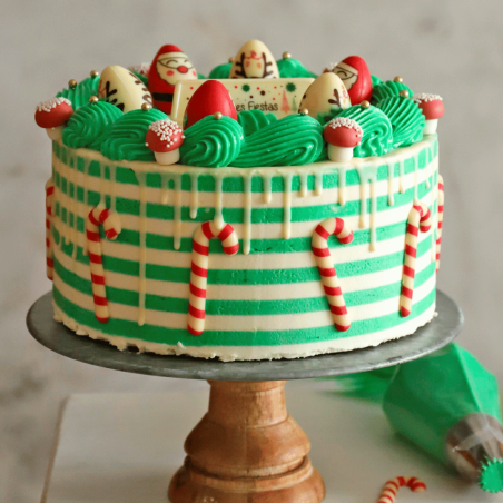 12 bastones de caramelo de chocolate | decoración de troncos de navidad