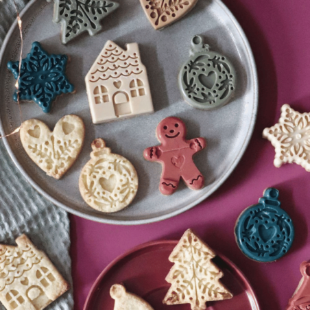 Galletas navideñas con molde de silicona