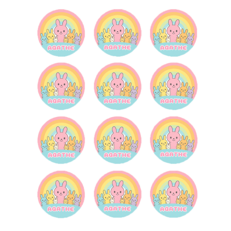 discos de cupcakes de peluche