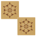 puntas de copo de nieve de caramelo con forma de tronco