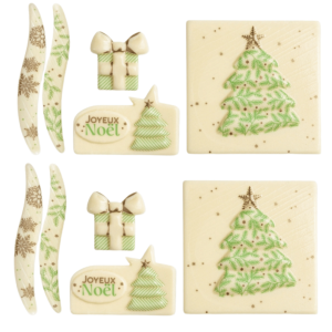 Kit de puntas de tronco de chocolate blanco x2