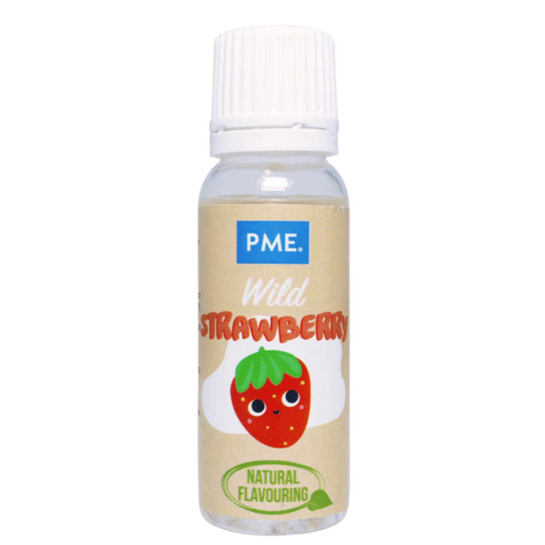 Sabor alimentario de fresa 100% natural.