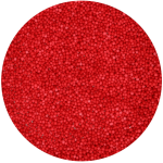 Mini perlas de azúcar rojas
