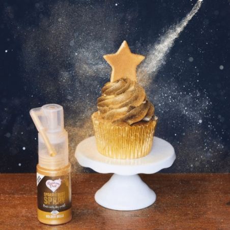 Spray con efecto de purpurina dorada Rainbow Dust