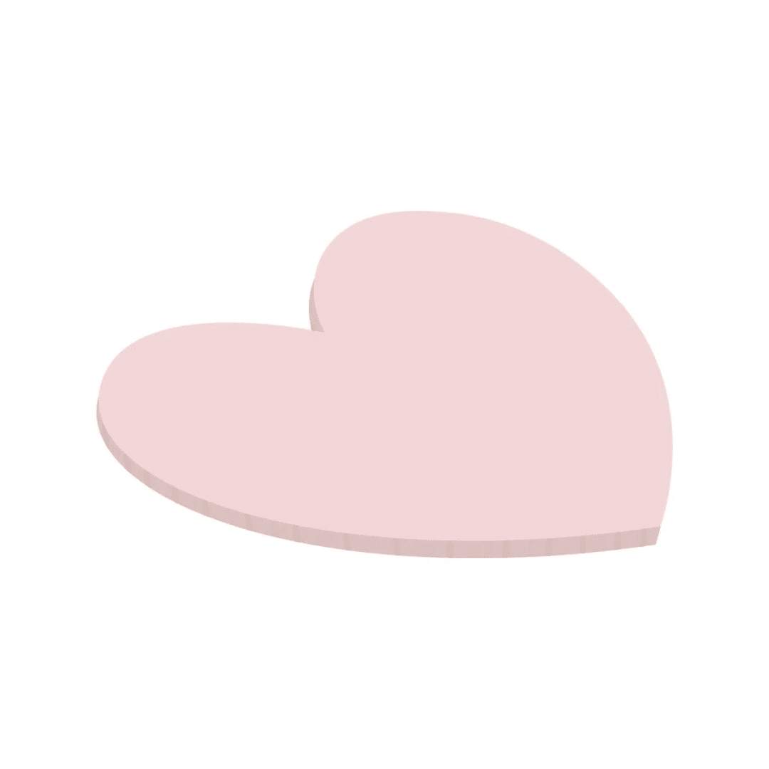 Soporte para tartas rosa en forma de corazón - 25 cm