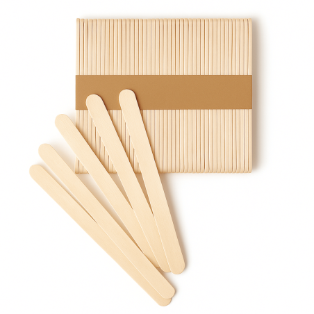 paletas de hielo de madera