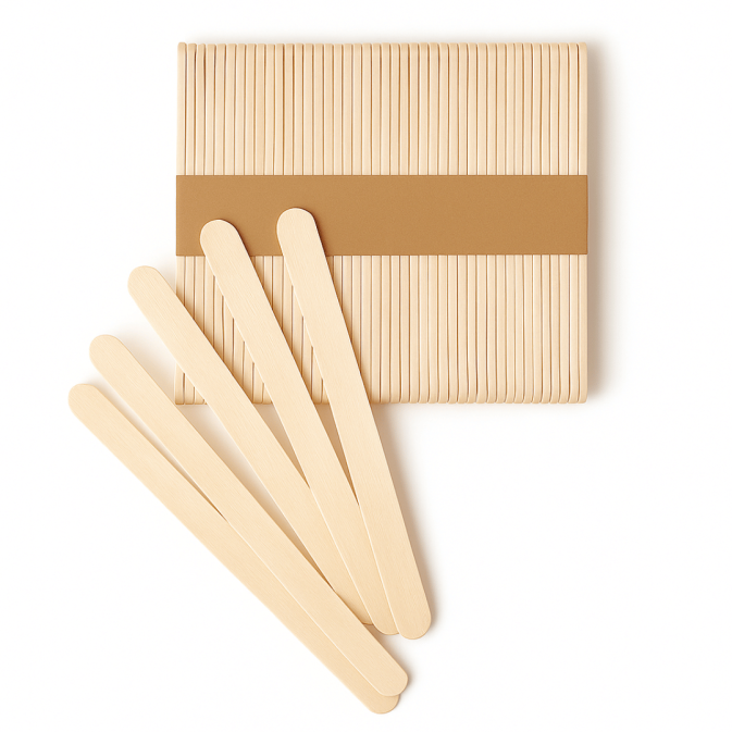 paletas de hielo de madera