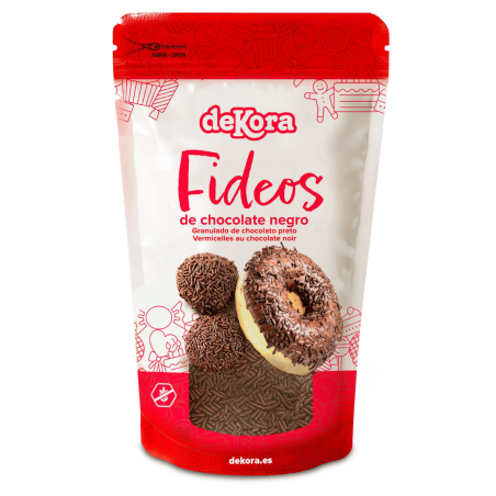 Virutas de chocolate negro Dekora - bolsa de 100 g