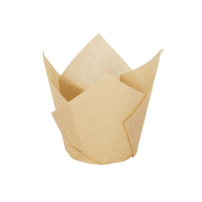 24 caissettes à muffins tulipe en kraft - Lily Cook