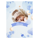 Hoja de azúcar azul celeste personalizada