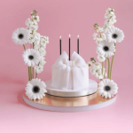 Bougie anniversaire noire - 12 pièces de 14 cm