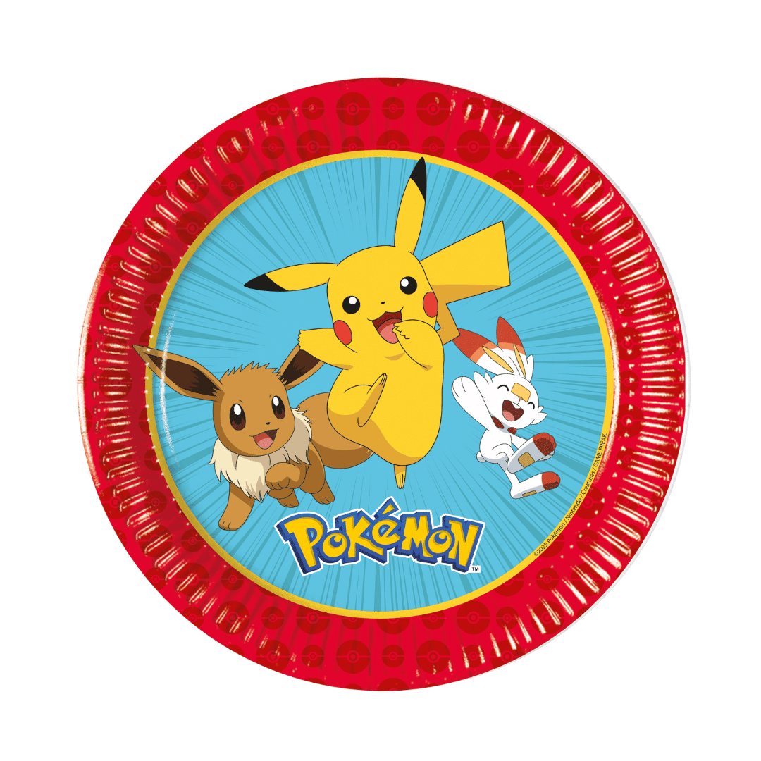 8 platos de Pikachu