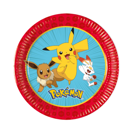 8 platos de Pikachu