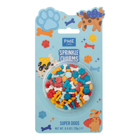 chispas para pasteles huesos y patas de perro PME