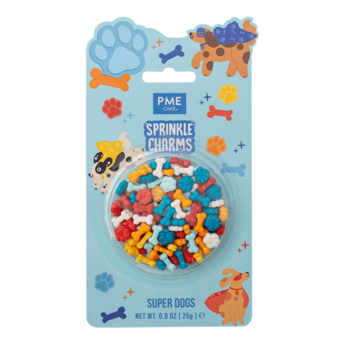 chispas para pasteles huesos y patas de perro PME