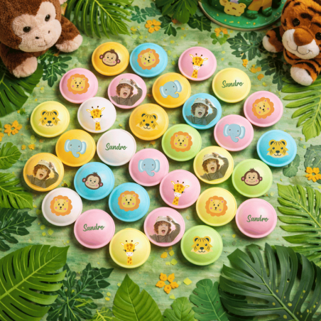 Platillos personalizados de animales de la selva
