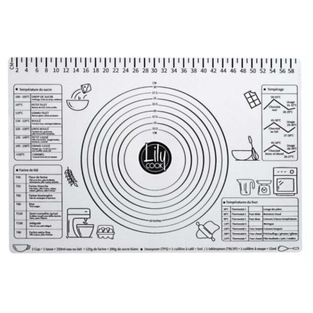 Tapete de cocina antiadherente graduado 40x60 cm