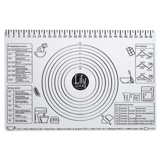 Tapete de cocina antiadherente graduado 40x60 cm
