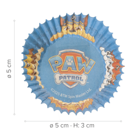 25 estuches para cupcakes de La Patrulla Canina -
