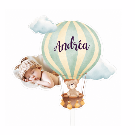 Topper de globo aerostático para personalizar