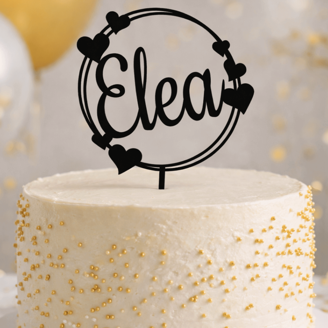 Cake Topper para personalizar con nombre