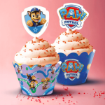Kit de decoración de cupcakes Paw Patrol para un cumpleaños