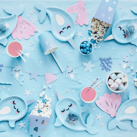 20 serviettes coquillage en papier