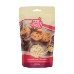 Trozos de chocolate blanco Funcakes para galletas y pasteles gourmet