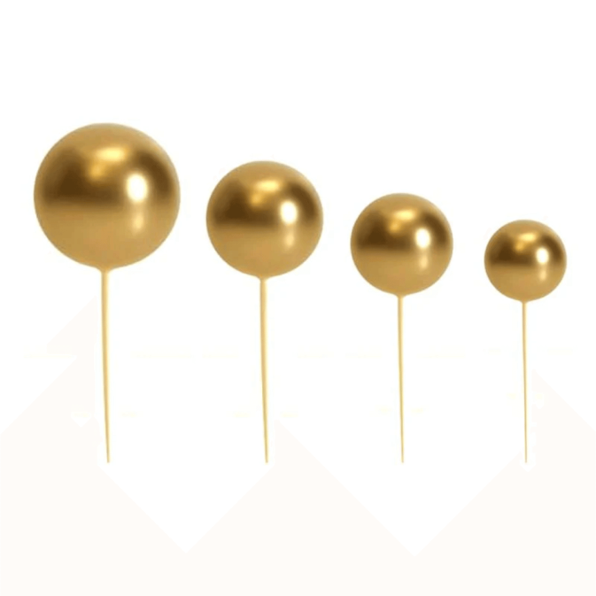 20 adornos dorados para decorar pasteles