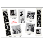 Impression alimentaire Polaroïd personnalisable