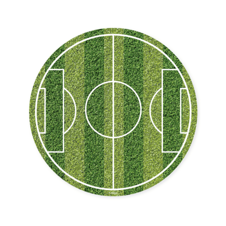Disco de pastel con forma de balón de fútbol - 15 cm