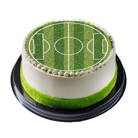 pastel de campo de fútbol