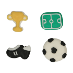 Pastelitos comestibles de fútbol