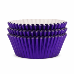 cápsulas para cupcakes de color morado metalizado