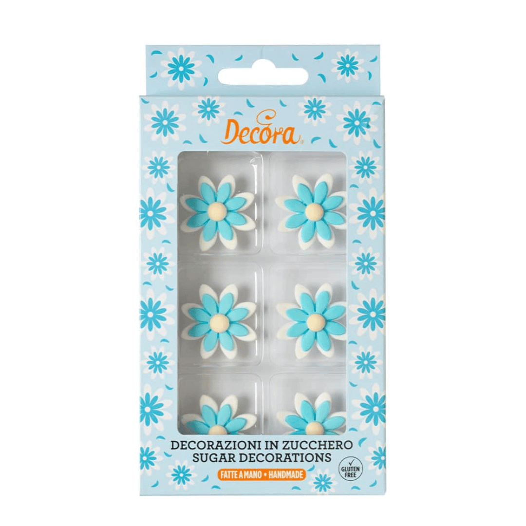 Margarita de azúcar azul para decorar pasteles o cupcakes